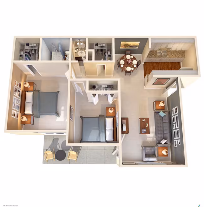 Unit 1212 floor plan